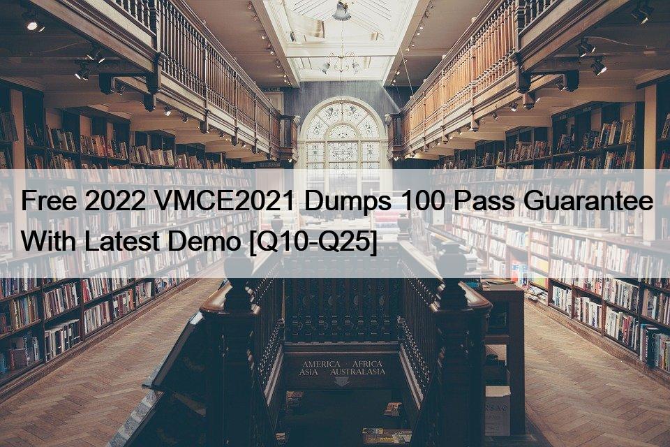 VMCE2021 Prüfungs-Guide