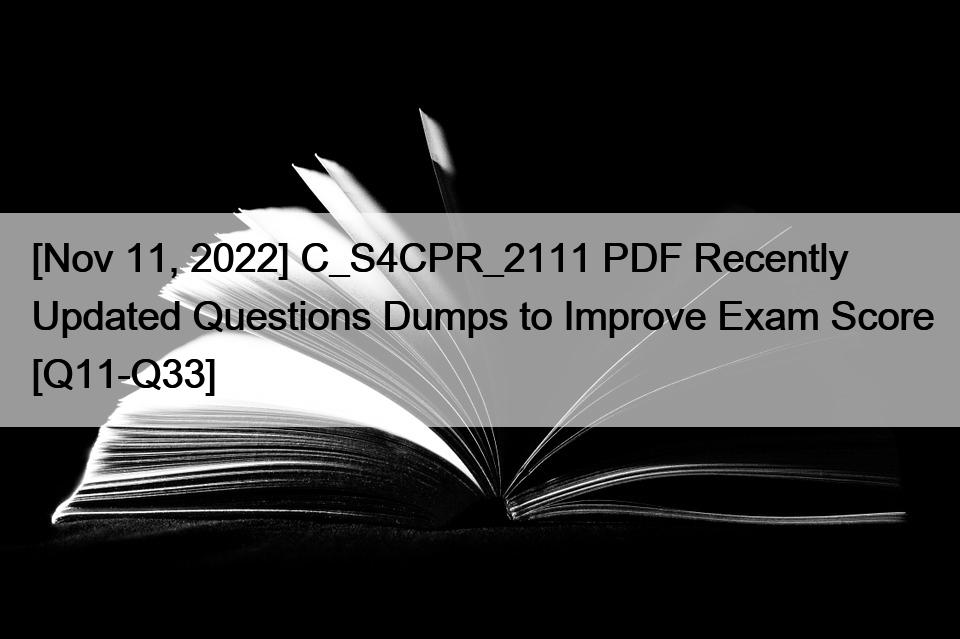 Latest C-S4CPR-2111 Test Materials