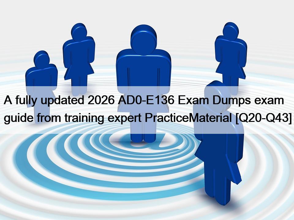 A fully updated 2026 AD0-E136 Exam Dumps exam guide from training expert PracticeMaterial [Q20-Q43]